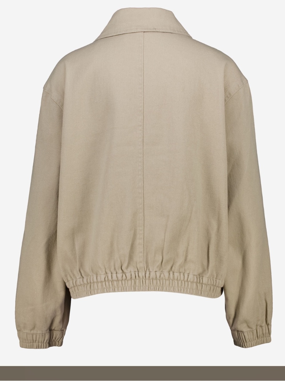NWT Rebecca Minkoff collard snap cotton Beige Utility Jacket M - Picture 2 of 16